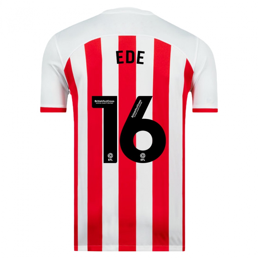 Hombre Camiseta Grace Ede #16 Blanco 1ª Equipación 2023/24 La Camisa
