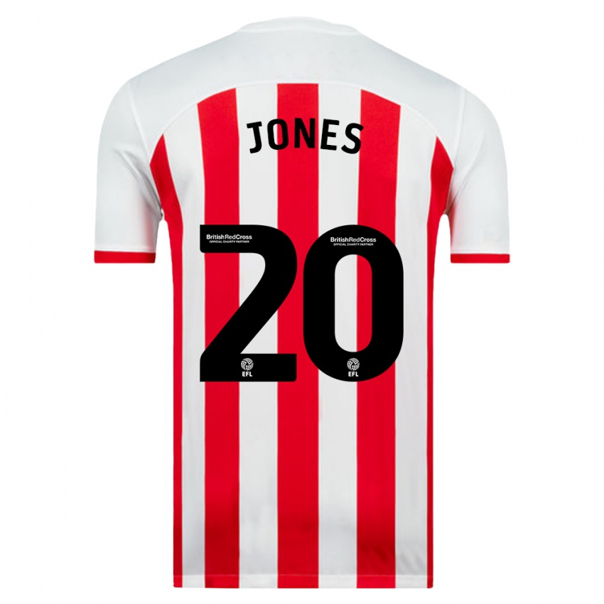 Hombre Camiseta Ellen Jones #20 Blanco 1ª Equipación 2023/24 La Camisa