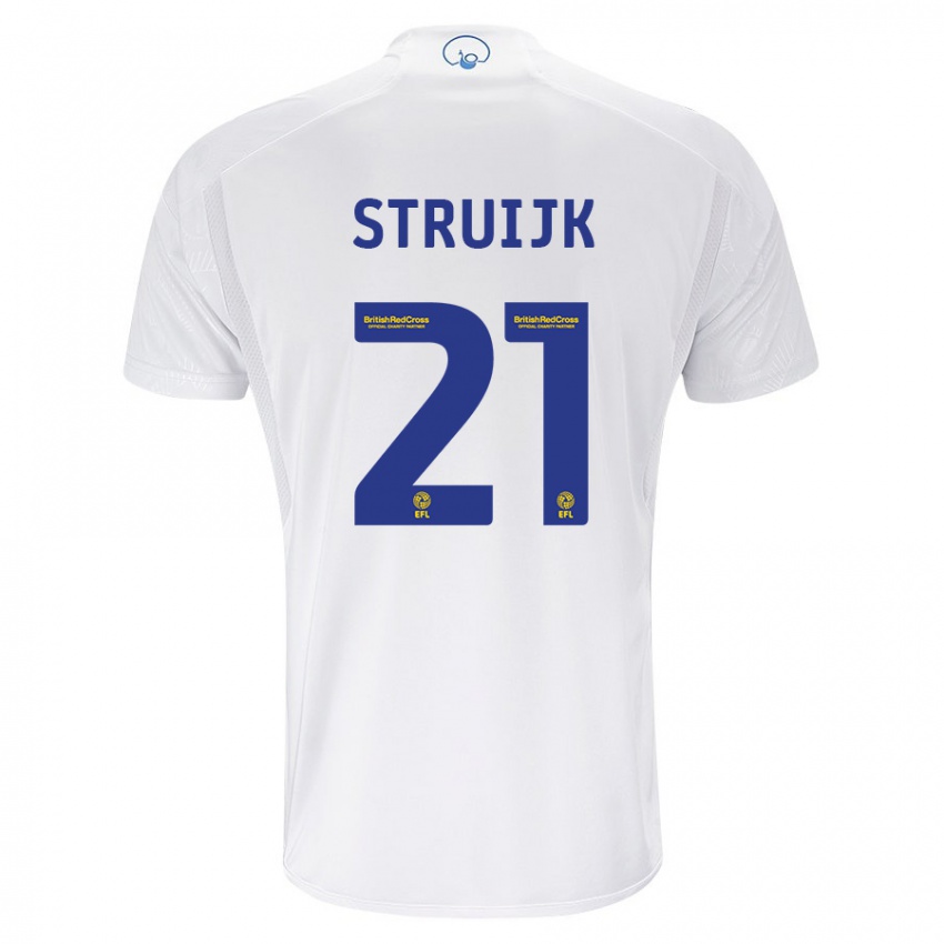 Hombre Camiseta Pascal Struijk #21 Blanco 1ª Equipación 2023/24 La Camisa