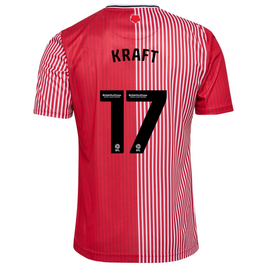 Hombre Camiseta Emily Kraft #17 Rojo 1ª Equipación 2023/24 La Camisa