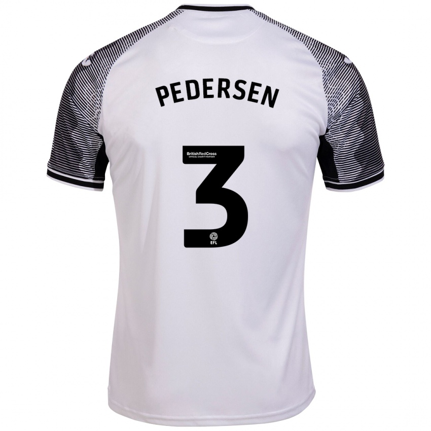 Hombre Camiseta Kristian Pedersen #3 Blanco 1ª Equipación 2023/24 La Camisa