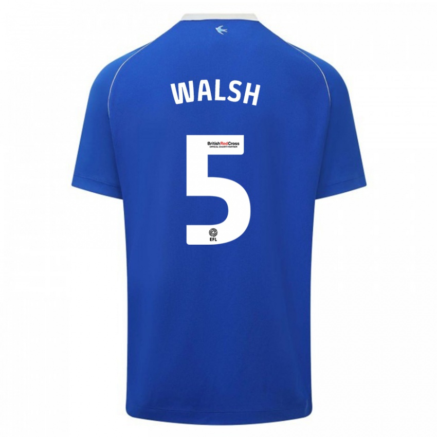 Hombre Camiseta Siobhan Walsh #5 Azul 1ª Equipación 2023/24 La Camisa