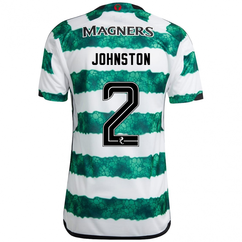 Hombre Camiseta Alistair Johnston #2 Verde 1ª Equipación 2023/24 La Camisa