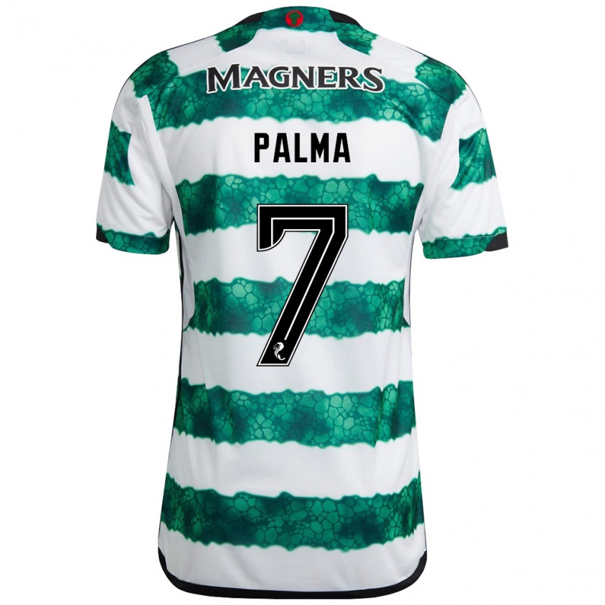 Hombre Camiseta Luis Palma #7 Verde 1ª Equipación 2023/24 La Camisa