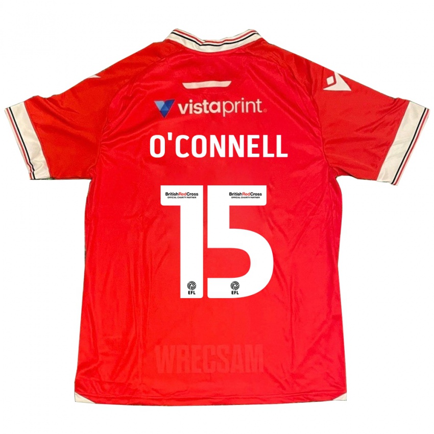 Hombre Camiseta Eoghan O'connell #15 Rojo 1ª Equipación 2023/24 La Camisa