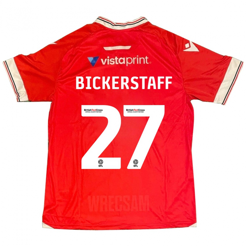 Hombre Camiseta Jake Bickerstaff #27 Rojo 1ª Equipación 2023/24 La Camisa