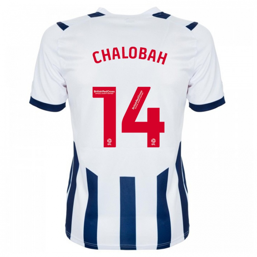 Hombre Camiseta Nathaniel Chalobah #14 Blanco 1ª Equipación 2023/24 La Camisa