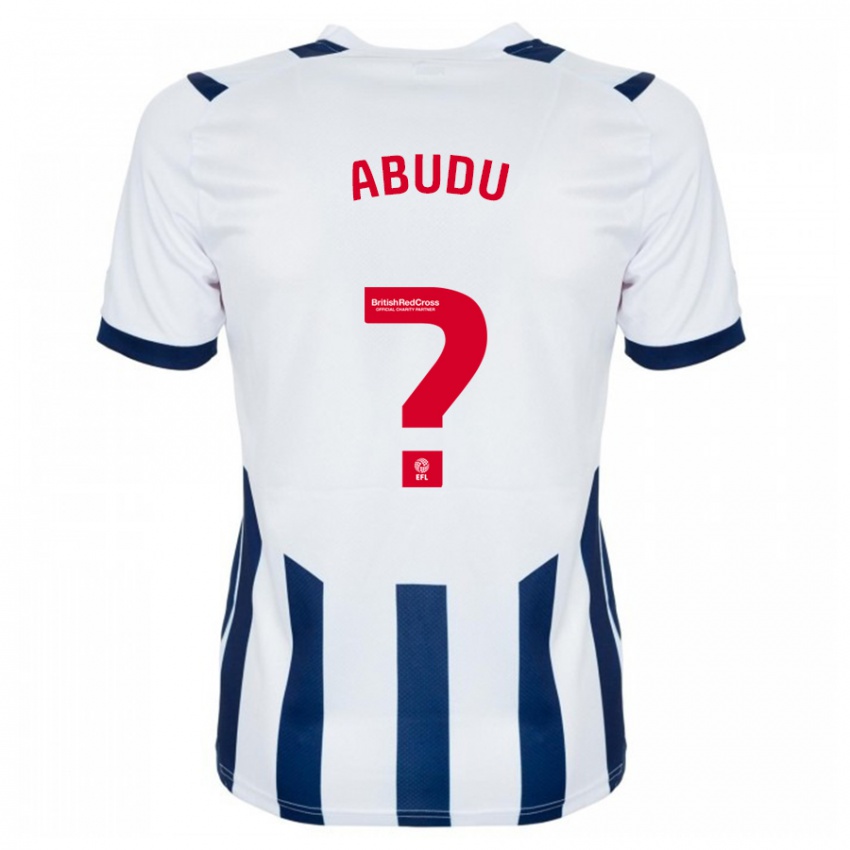 Hombre Camiseta Abdul Abudu #0 Blanco 1ª Equipación 2023/24 La Camisa