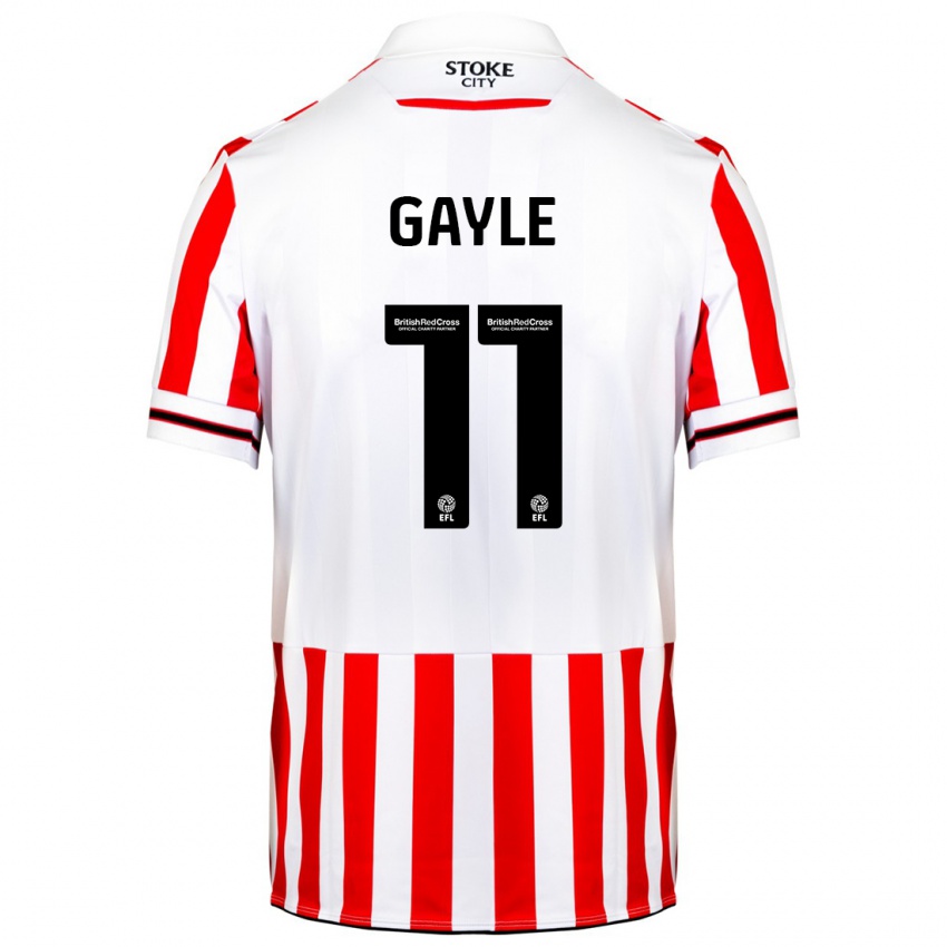 Hombre Camiseta Dwight Gayle #11 Rojo Blanco 1ª Equipación 2023/24 La Camisa