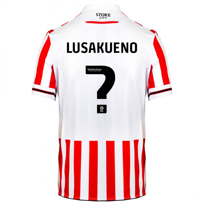 Hombre Camiseta Matty Lusakueno #0 Rojo Blanco 1ª Equipación 2023/24 La Camisa