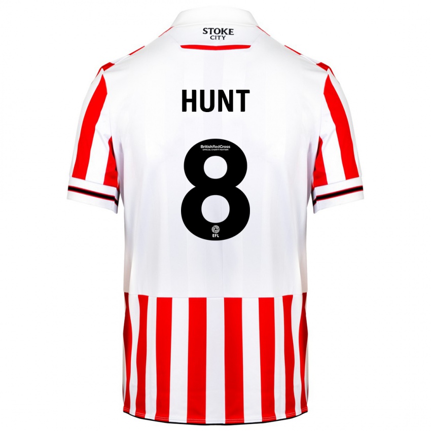 Hombre Camiseta Abby Hunt #8 Rojo Blanco 1ª Equipación 2023/24 La Camisa