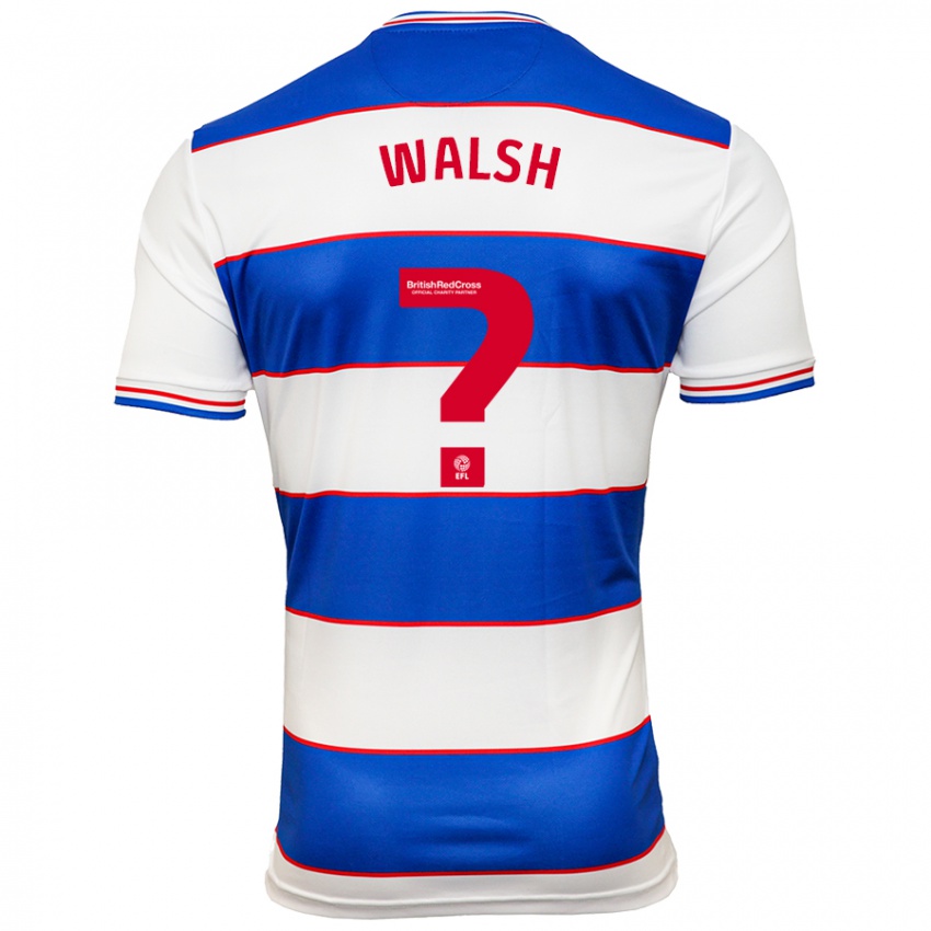 Hombre Camiseta Joe Walsh #0 Blanco Azul 1ª Equipación 2023/24 La Camisa
