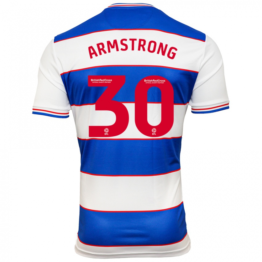 Hombre Camiseta Sinclair Armstrong #30 Blanco Azul 1ª Equipación 2023/24 La Camisa