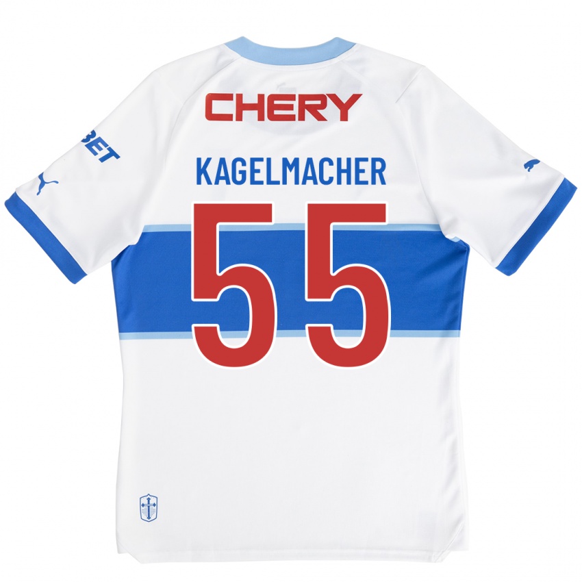 Hombre Camiseta Gary Kagelmacher #55 Blanco 1ª Equipación 2023/24 La Camisa