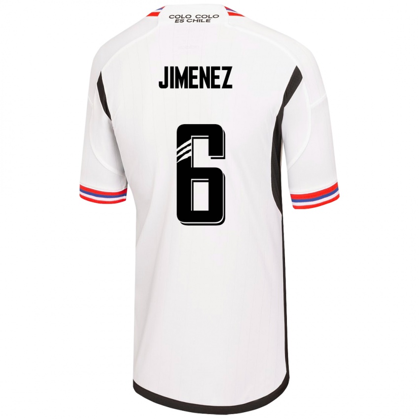 Hombre Camiseta Yastin Jiménez #6 Blanco 1ª Equipación 2023/24 La Camisa