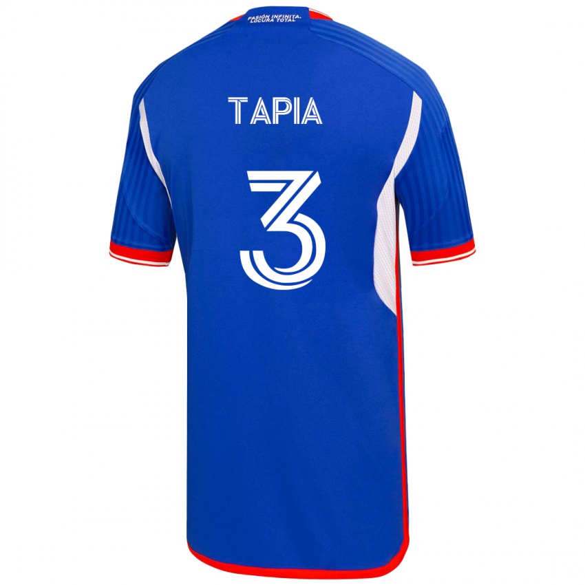 Hombre Camiseta Ignacio Tapia #3 Azul 1ª Equipación 2023/24 La Camisa