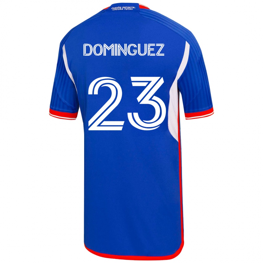 Hombre Camiseta Nery Dominguez #23 Azul 1ª Equipación 2023/24 La Camisa