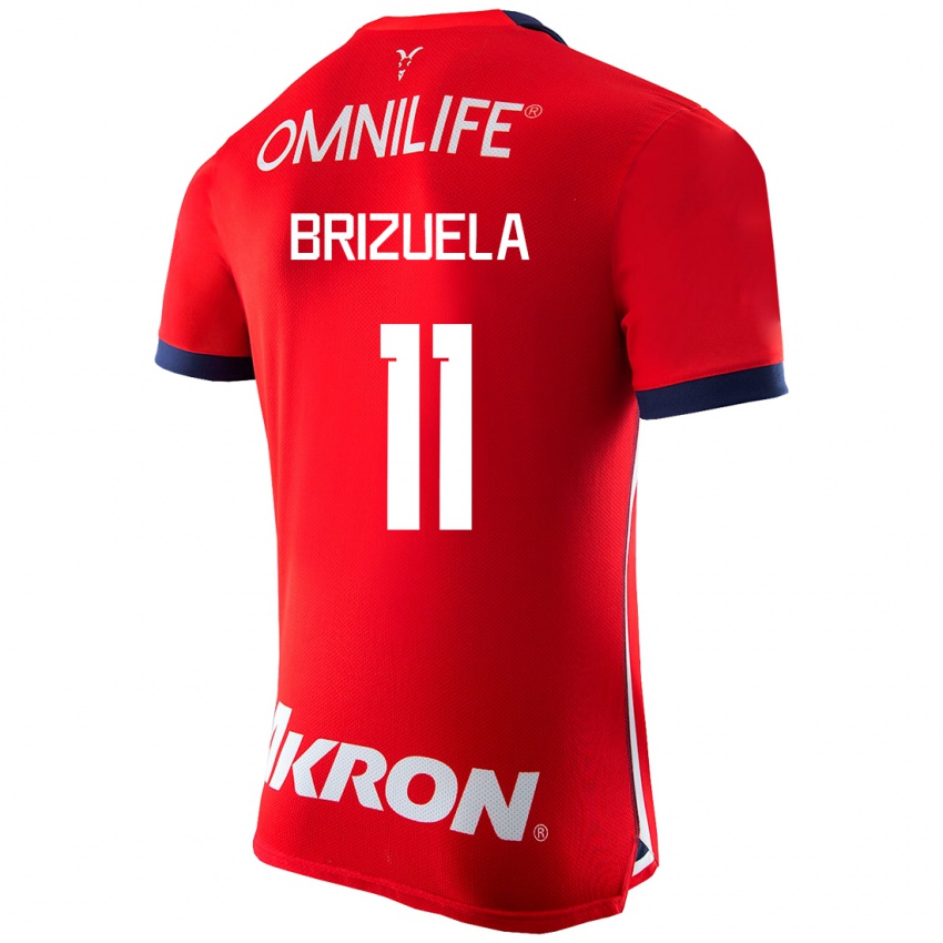 Hombre Camiseta Isaác Brizuela #11 Rojo 1ª Equipación 2023/24 La Camisa