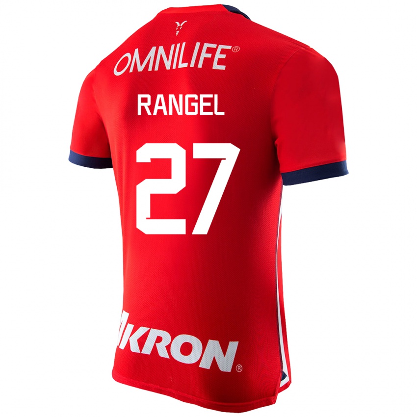 Hombre Camiseta José Rangel #27 Rojo 1ª Equipación 2023/24 La Camisa