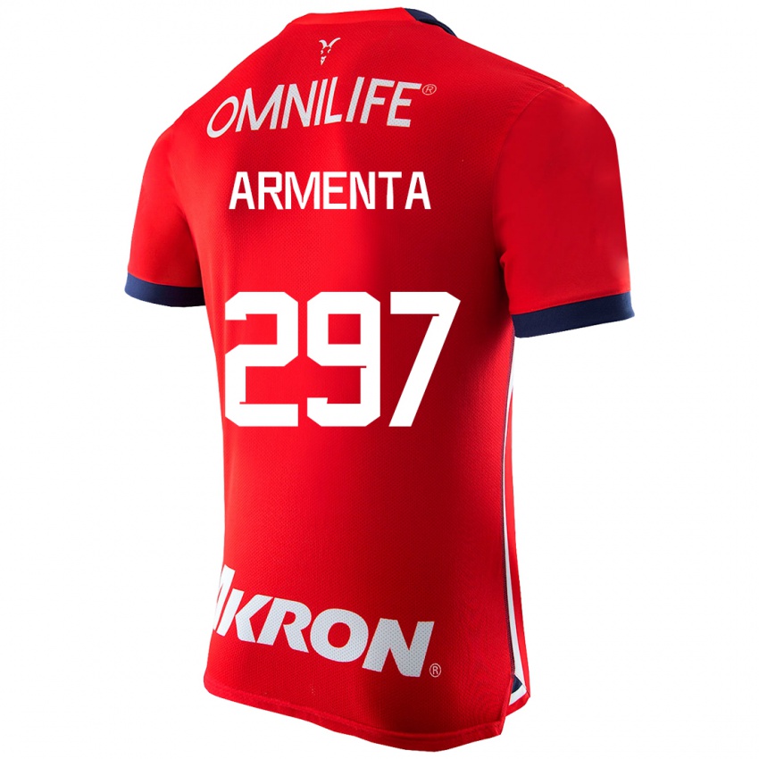 Hombre Camiseta Deibith Armenta #297 Rojo 1ª Equipación 2023/24 La Camisa