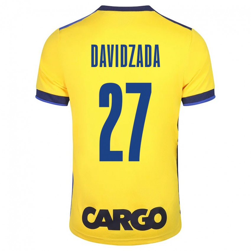 Hombre Camiseta Ofir Davidzada #27 Amarillo 1ª Equipación 2023/24 La Camisa
