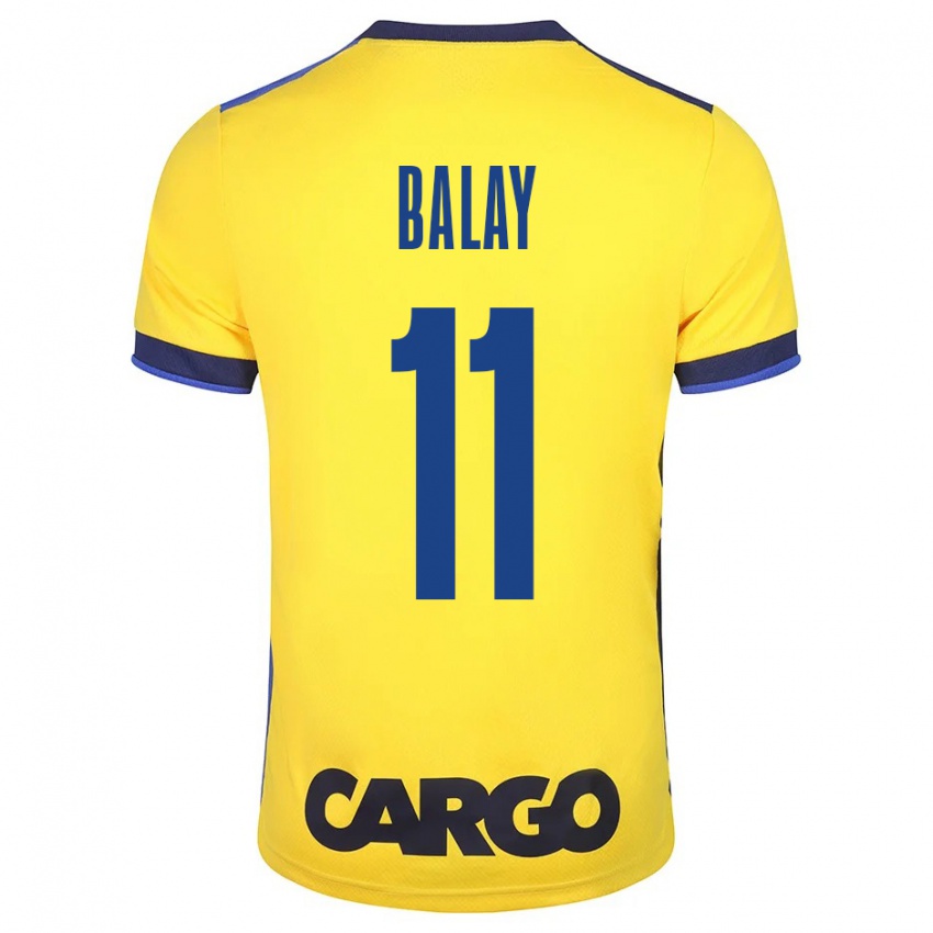 Hombre Camiseta Yehuda Balay #11 Amarillo 1ª Equipación 2023/24 La Camisa