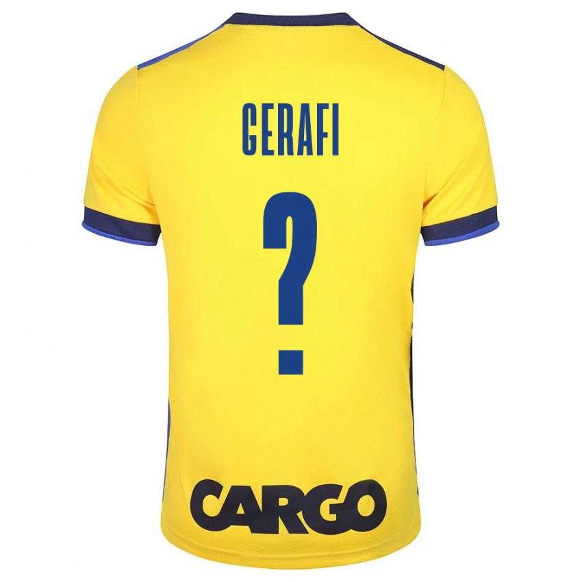 Hombre Camiseta Omri Gerafi #0 Amarillo 1ª Equipación 2023/24 La Camisa