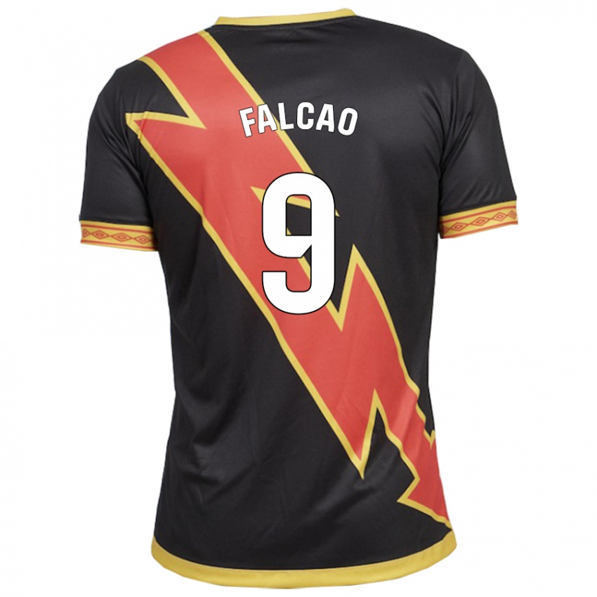 Hombre Camiseta Radamel Falcao #9 Negro 2ª Equipación 2023/24 La Camisa