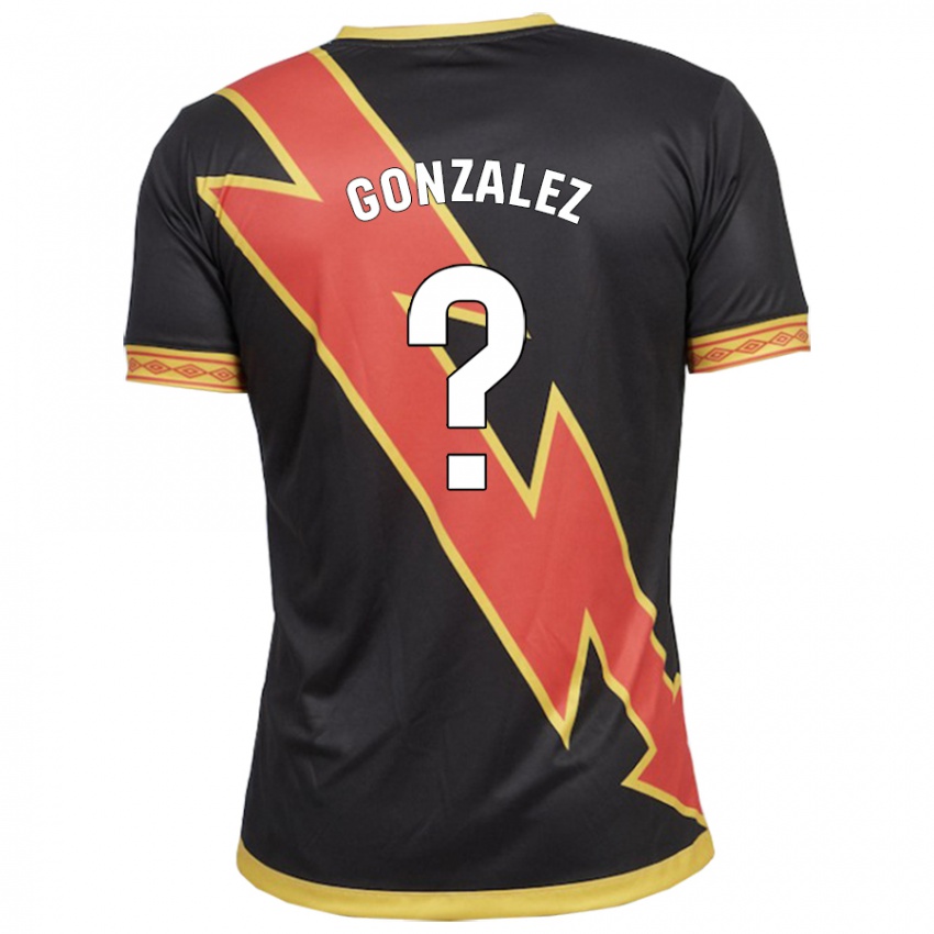 Hombre Camiseta Aitor González #0 Negro 2ª Equipación 2023/24 La Camisa