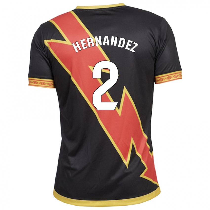 Hombre Camiseta Marco Hernández #2 Negro 2ª Equipación 2023/24 La Camisa