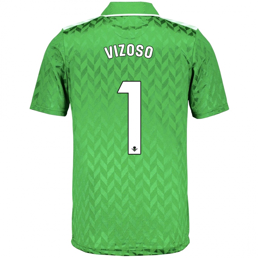 Hombre Camiseta Paula Vizoso Prieto #1 Verde 2ª Equipación 2023/24 La Camisa