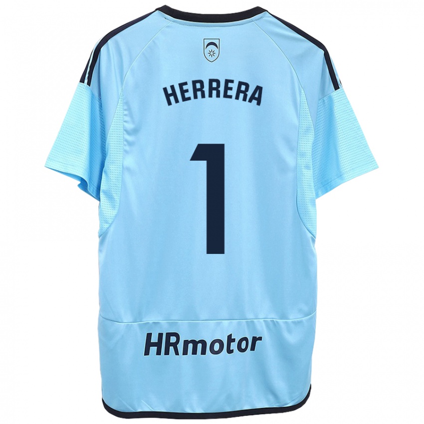 Hombre Camiseta Sergio Herrera #1 Azul 2ª Equipación 2023/24 La Camisa
