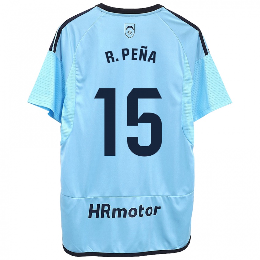 Hombre Camiseta Ruben Pena #15 Azul 2ª Equipación 2023/24 La Camisa