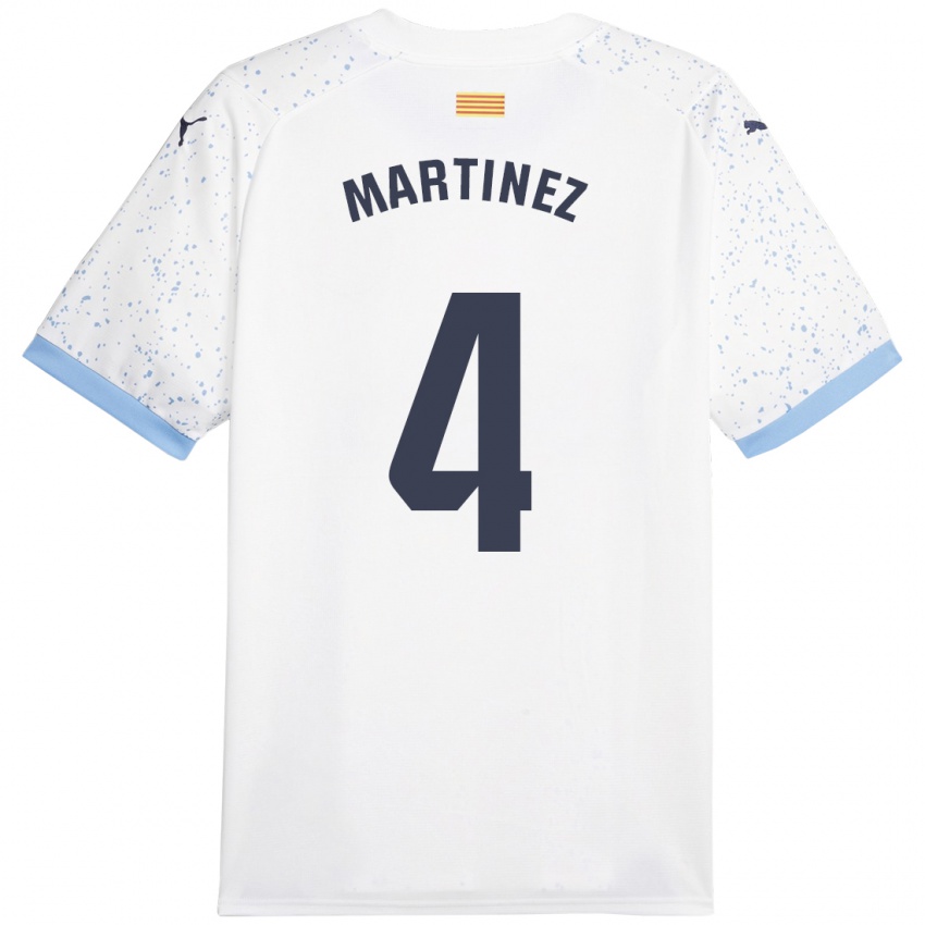 Hombre Camiseta Arnau Martínez #4 Blanco 2ª Equipación 2023/24 La Camisa