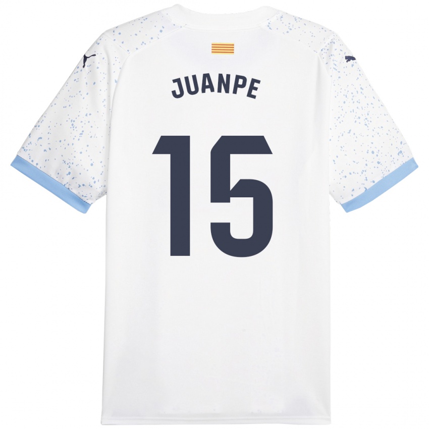 Hombre Camiseta Juanpe #15 Blanco 2ª Equipación 2023/24 La Camisa