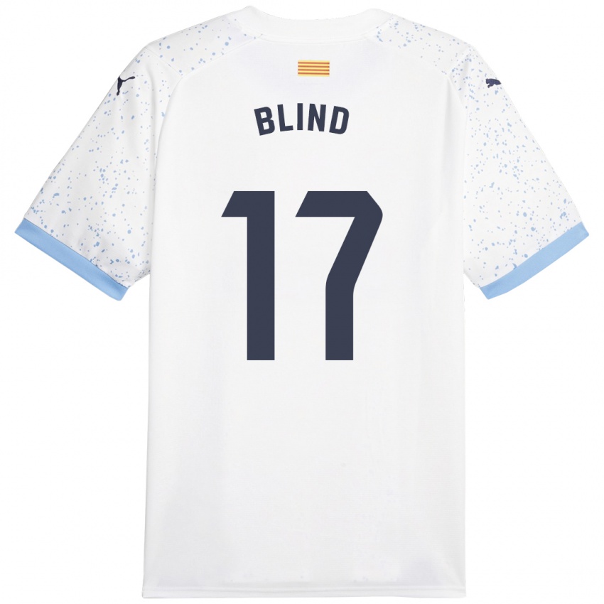 Hombre Camiseta Daley Blind #17 Blanco 2ª Equipación 2023/24 La Camisa