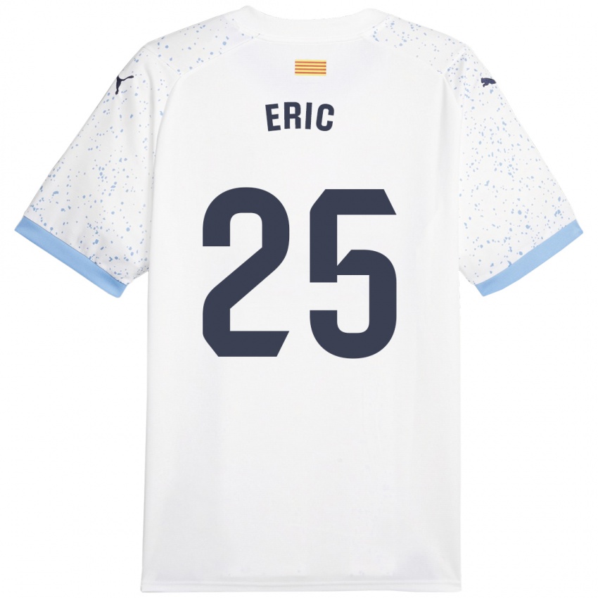 Hombre Camiseta Eric Garcia #25 Blanco 2ª Equipación 2023/24 La Camisa