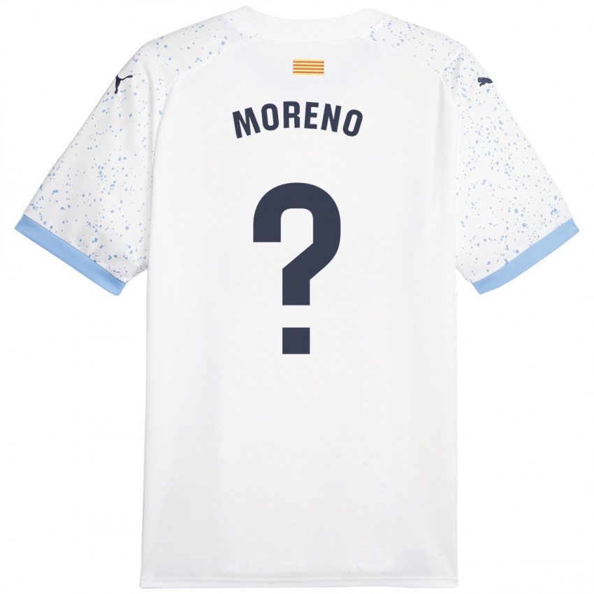 Hombre Camiseta Gerard Moreno #0 Blanco 2ª Equipación 2023/24 La Camisa