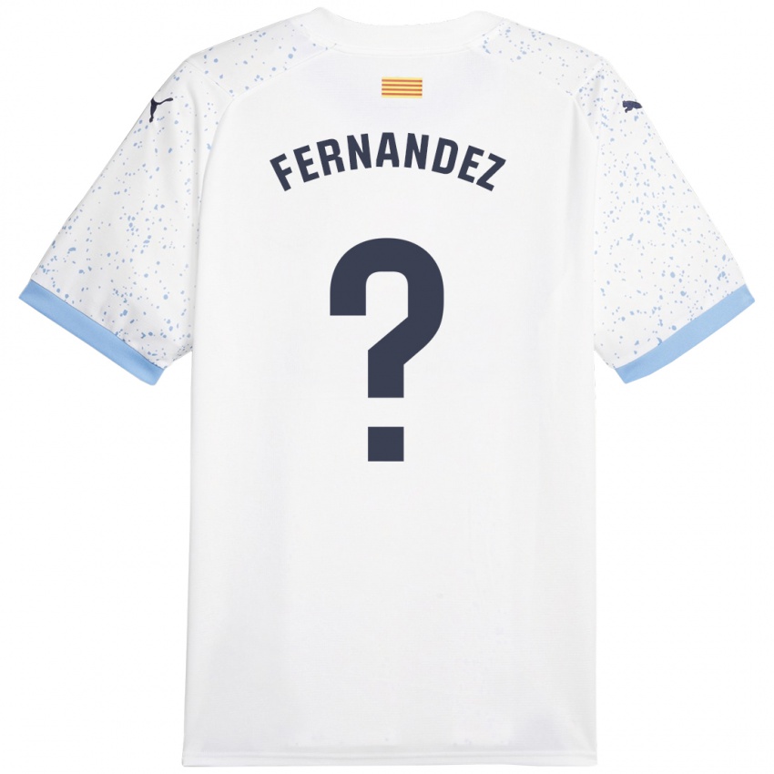 Hombre Camiseta Marc Fernández #0 Blanco 2ª Equipación 2023/24 La Camisa