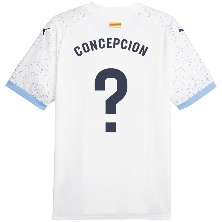 Hombre Camiseta Elian Concepción #0 Blanco 2ª Equipación 2023/24 La Camisa