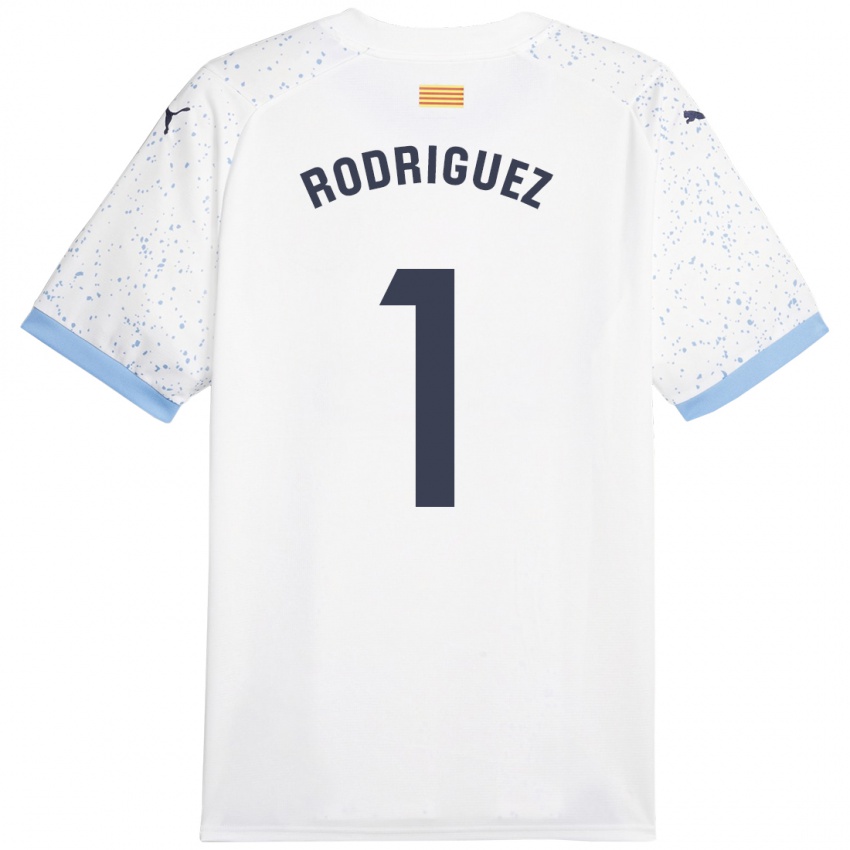 Hombre Camiseta Maria Rodríguez #1 Blanco 2ª Equipación 2023/24 La Camisa