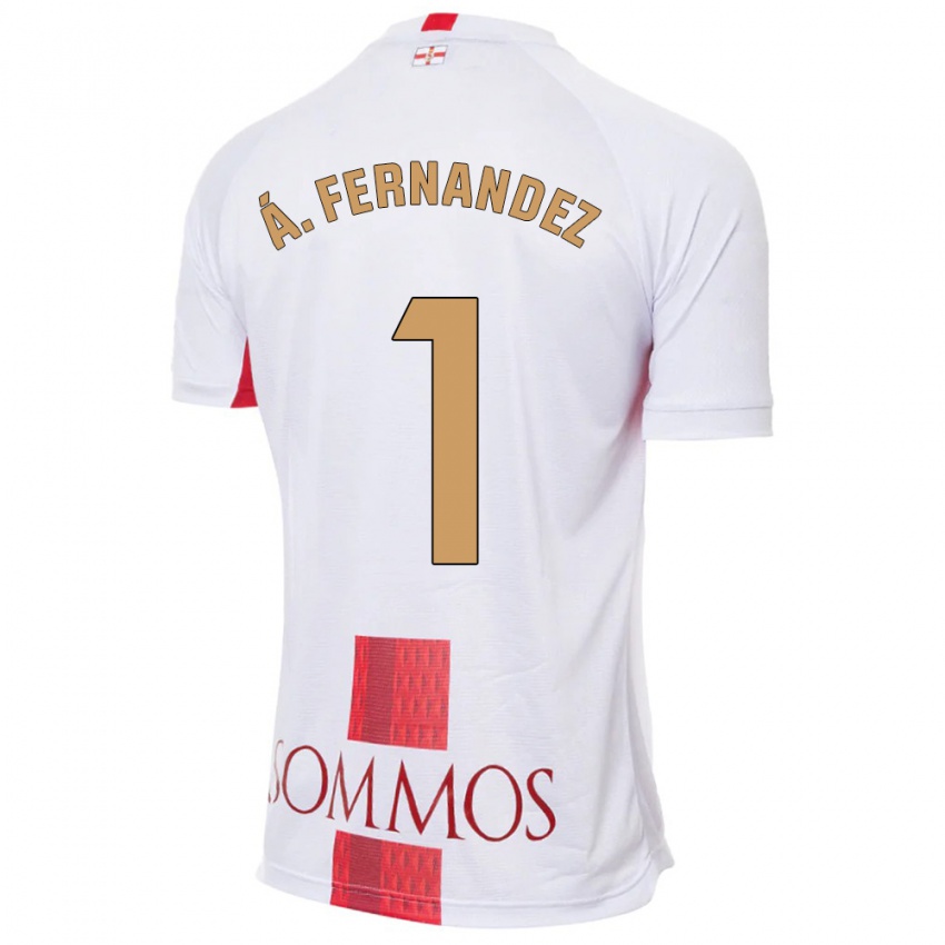 Hombre Camiseta Alvaro Fernandez #1 Blanco 2ª Equipación 2023/24 La Camisa