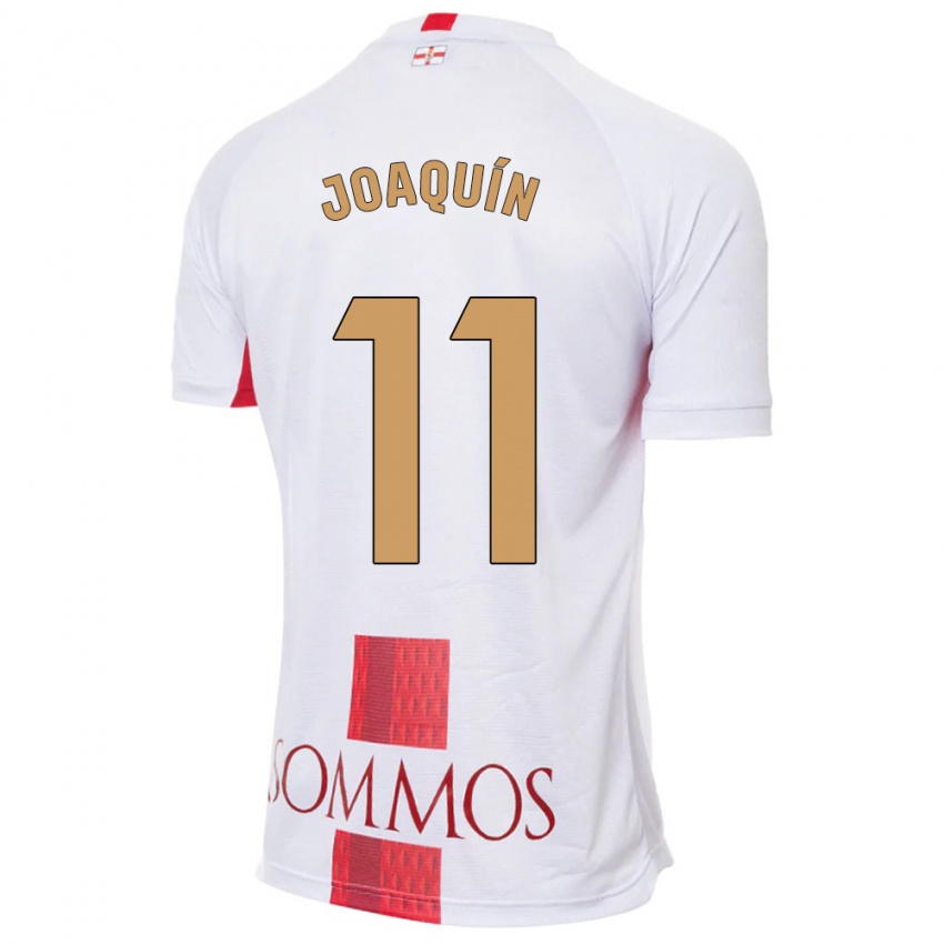 Hombre Camiseta Joaquin Munoz #11 Blanco 2ª Equipación 2023/24 La Camisa