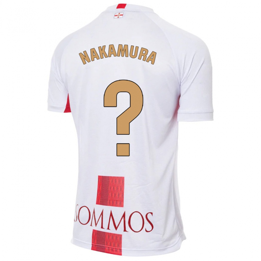 Hombre Camiseta Togo Nakamura #0 Blanco 2ª Equipación 2023/24 La Camisa