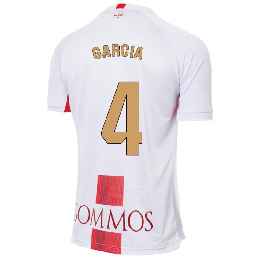 Hombre Camiseta Nacho García #4 Blanco 2ª Equipación 2023/24 La Camisa