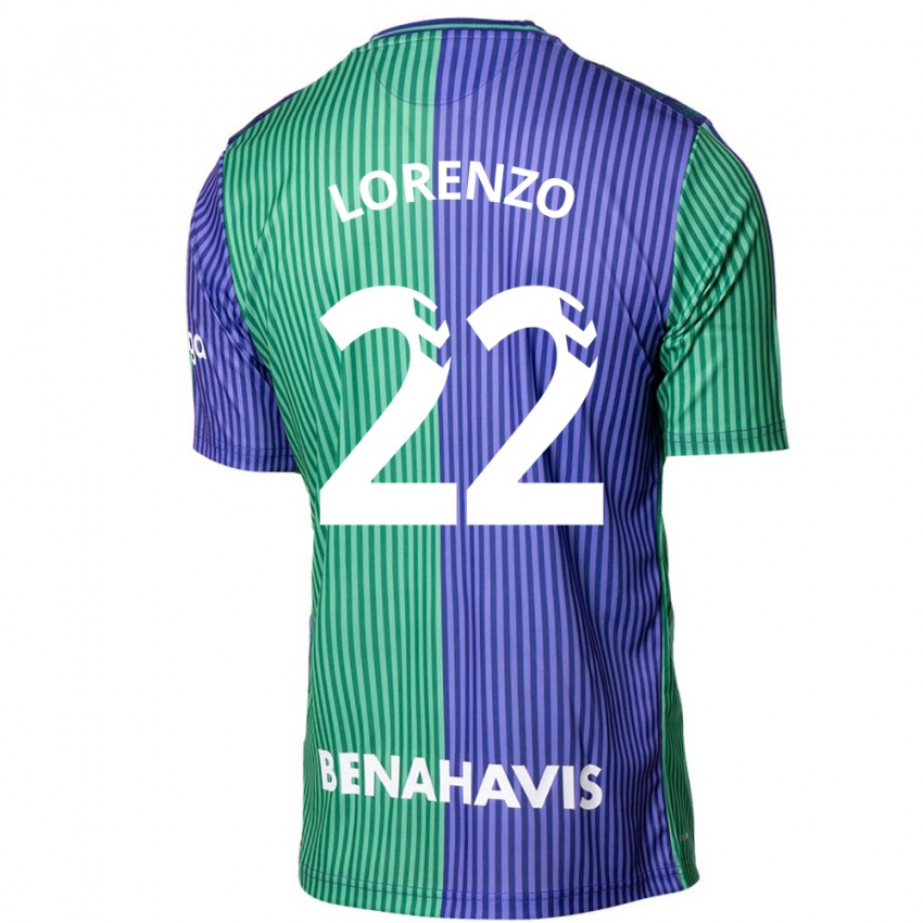 Hombre Camiseta Dani Lorenzo #22 Verde Azul 2ª Equipación 2023/24 La Camisa