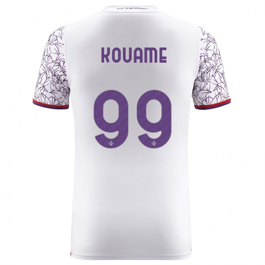 Hombre Camiseta Christian Kouame #99 Blanco 2ª Equipación 2023/24 La Camisa