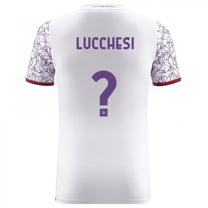 Hombre Camiseta Andrea Lucchesi #0 Blanco 2ª Equipación 2023/24 La Camisa