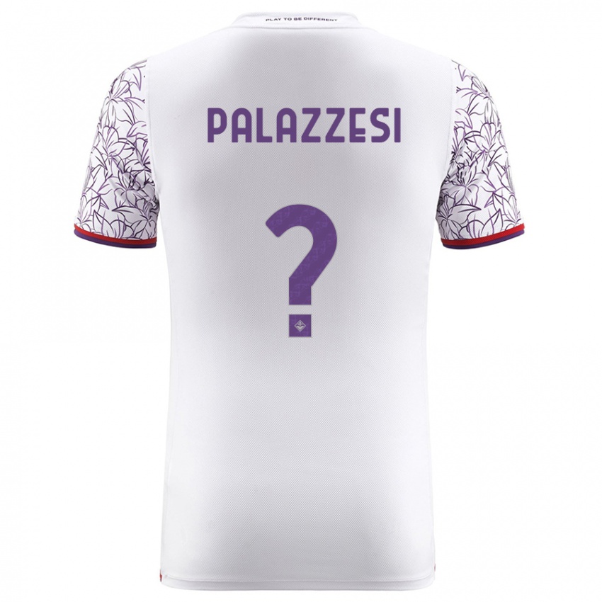 Hombre Camiseta Yuri Palazzesi #0 Blanco 2ª Equipación 2023/24 La Camisa