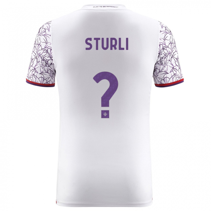 Hombre Camiseta Edoardo Sturli #0 Blanco 2ª Equipación 2023/24 La Camisa